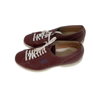 Linds Mens Size 11.5 D 433116446 Bowling Shoes Maroon Lace Tie Up Shoes Sport